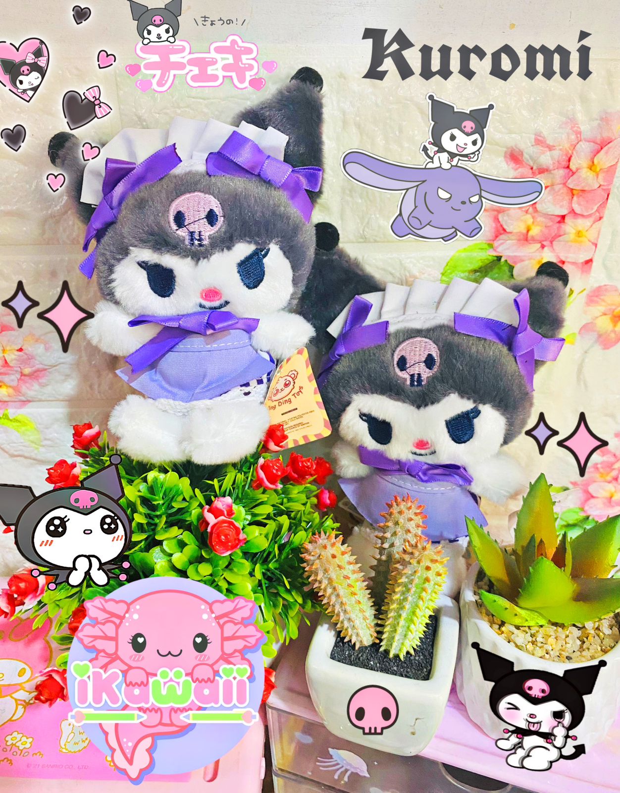 llavero de peluche kuromy